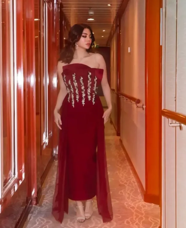 فستان سهرة فاخر بتوقيع هيفاء وهبي